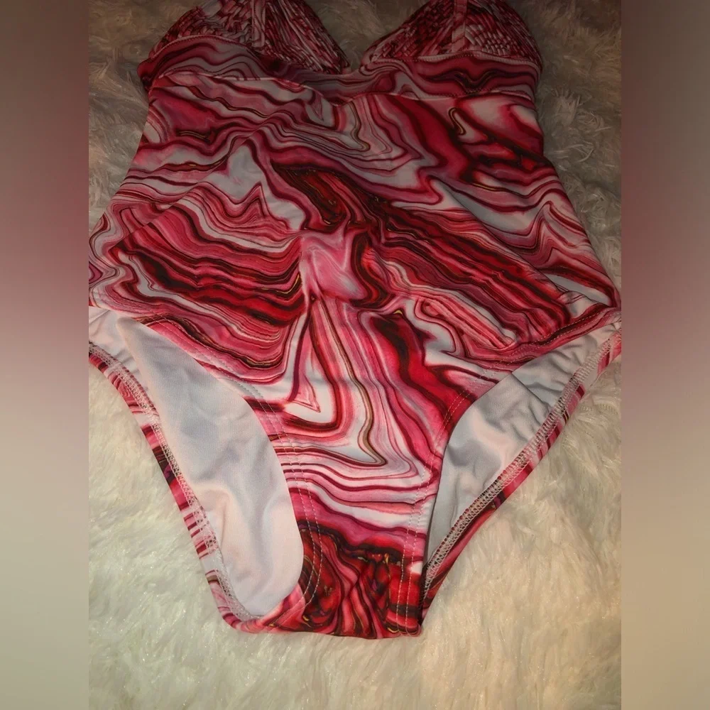 Stylish Dark Pink/ Pink One Piece
